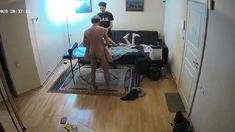 Amateur couple copulation on hidden cam