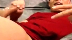 Amazing huge cock cumshot