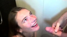 Pov teen blowjob facial