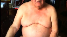 Grandpa Stroke On Webcam