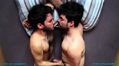 Friends jerking off together (very intimate)