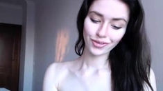 Beautiful Teen Brunette Jessica Sinn Masturbates