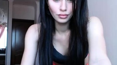 Hottest brunette solo webcam masturbation 2