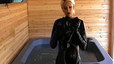 Blonde amateur milf does anal on pov camera 11