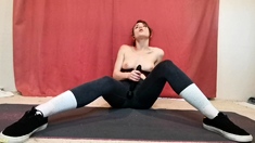 Brunette solo honey shows her masturbating skills