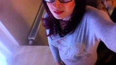 Quick Cum Eating Amateur Crossdresser Session