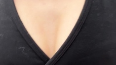 Amateur striptease and Solo masturbation