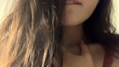 Amateur group sex with teen brunettes