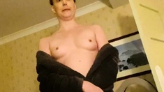 Amateur blondie solo anal masturbation