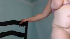 Danish Amateur Plays with Her Big Ass on Webcam