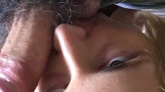 Blonde teen Kiara Knight hot POV blowjob and fucking on cam