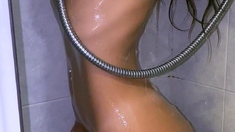 Big boobs milf masturbates with her dildo