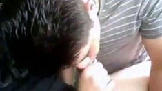 Interracial Outdoor Suck Off at the Rest Stop