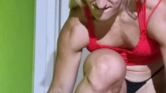 Lovely Blonde With Tight Pussy Masturbate Solo