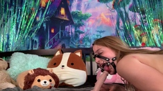 Solo ass and pussy spreading after toying masturbation