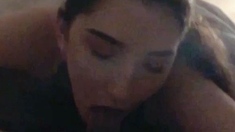 amateur blowjob cumshot finish in her mouth