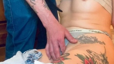 Sexy small titted brunette Judy C