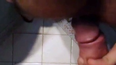 Daddy's Bareback Bathroom Fuck with His Boy Toy