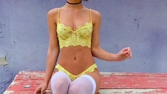 Brunette Solo Webcam Masturbation