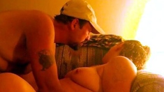 Amateur Couple's Wild Time On The Love Seat