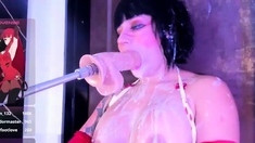 Busty brunette bitch with big boobs