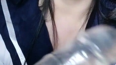 Horny amateur asian teen girl toying her pussy on cam