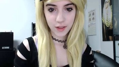 Amateur Blonde Teen Plays Solo with Toy Webcam Porn