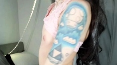 Solo webcam tranny masturbation