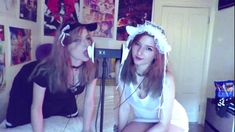 Busty teen fingering and toying her holes