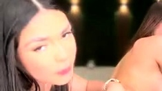 Real amateur teen party babes lesbian pussy licking action