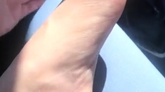 Amateur Foot Fetish Girlfriend Sucks And Gives A Footjob