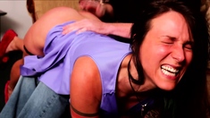 Wild Girl Brunette Solo Masturbation
