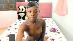 Big Tits Tranny Jerking Her Big Hard Cock