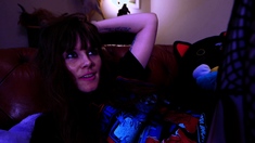 Brunette Solo Masturbation On The Couch