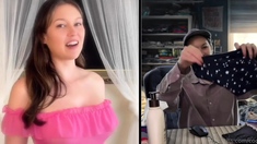 Beautiful brunette with big boobs jerk off instrucions