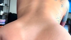 Amateur brunette fingers pov