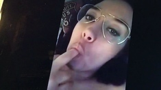 Curvy Spanish MILF gets recorded by a fan having cybersex