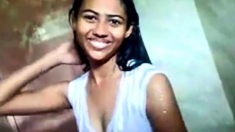 Indian Teen In Shower With Her Bf