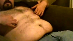 Chubby bear cumming