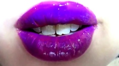 lipstick fetish - purple