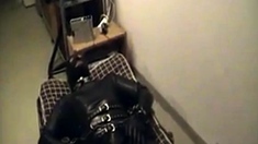 Rubberboy In Bondage For The Night