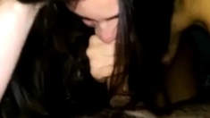 She Eats A Older Guys Ass And Sucks Him Dry