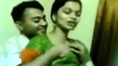 Homemade clip with Indian GF's boobs