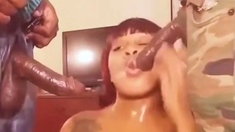 Brittney Jones double blowjob