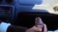 BBC gets a handjob in the car