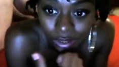 Black Babe Eats Ass,sucks Balls And Sits On His Face