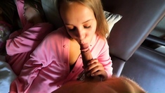 Two Brunette Teens Blowjob Then Fucked By Their Bffs Stepbro